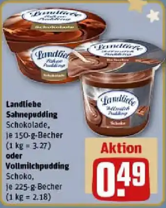 REWE Landliebe Sahnepudding oder Vollmilchpudding Angebot