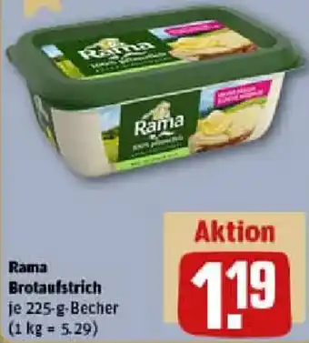 REWE Rama Brotaufstrich Angebot