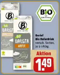 REWE Berief Bio Haferdrink Angebot