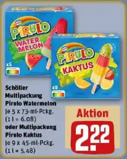 REWE Schöller Multipackung Pirulo Watermelon oder Multipackung Pirulo Kaktus Angebot