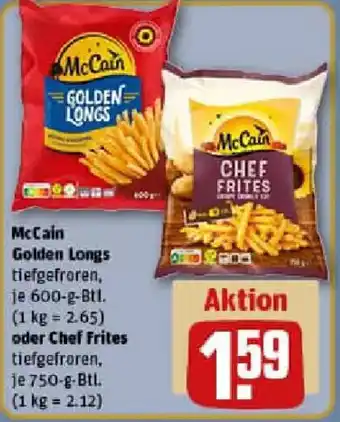 REWE McCain Golden Longs oder Chef Frites Angebot