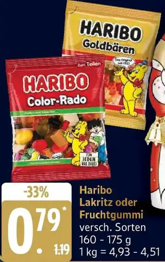 Edeka Haribo Lakritz oder Fruchtgummi Angebot