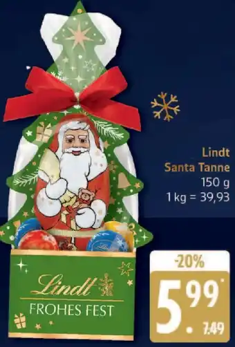 Edeka Lindt Santa Tanne Angebot