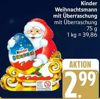 Edeka Kinder Weihnachtsmann mit Überraschung Angebot