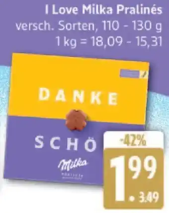 Edeka I Love Milka Pralinés Angebot