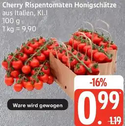 Edeka Cherry Rispentomaten Honigschätze Angebot