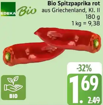 Edeka EDEKA Bio Spitzpaprika rot Angebot