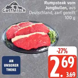 Edeka Gutfleisch Rumpsteak vom Jungbullen Angebot