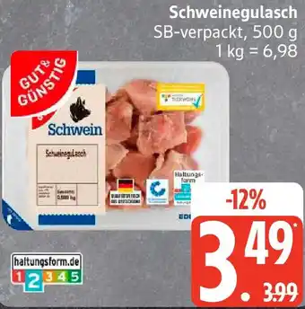 Edeka GUT& GÜNSTIG Schweinegulasch Angebot