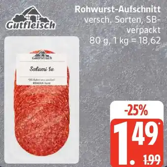 Edeka Gutfleisch Rohwurst-Aufschnitt Angebot