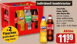 REWE Coca-Cola, Fanta, Sprite oder Mezzo Mix Angebot