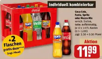 REWE Coca-Cola, Fanta, Sprite oder Mezzo Mix Angebot
