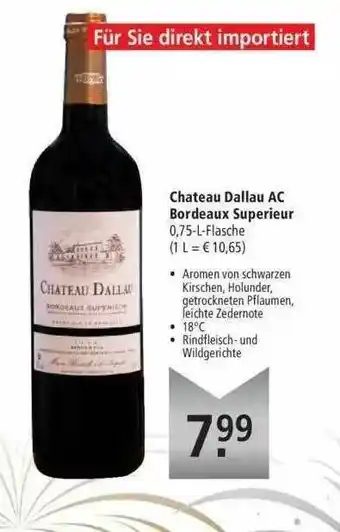 Marktkauf Chateau Dallau Ac Bordeaux Superieur Angebot