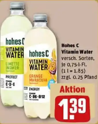 REWE Hohes C Vitamin Water Angebot