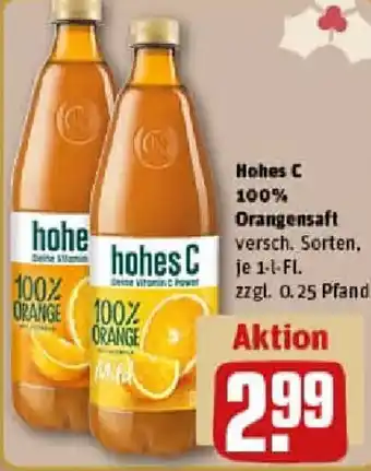 REWE Hohes C Orangensaft Angebot