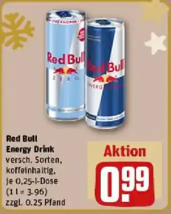 REWE Red Bull Energy Drink Angebot