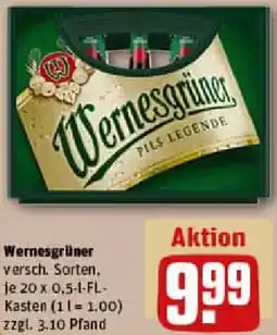 REWE Wernesgrüner Angebot