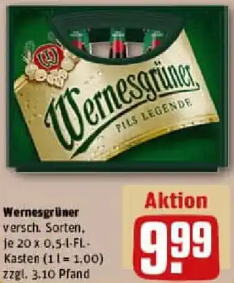 REWE Wernesgrüner Angebot