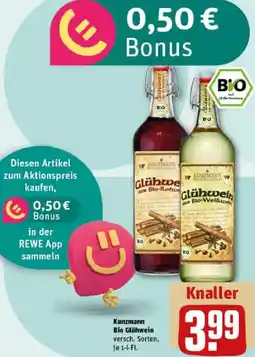 REWE Kunzmann Bio Glühwein Angebot