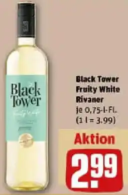 REWE Black Tower Fruity White Rivaner Angebot
