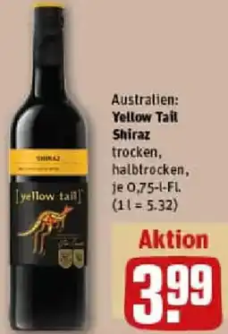 REWE Yellow Tail Shiraz Angebot