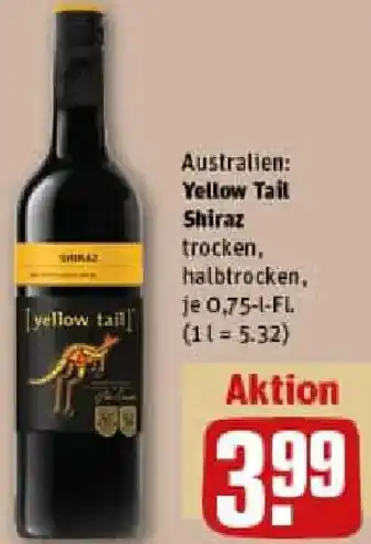 REWE Yellow Tail Shiraz Angebot
