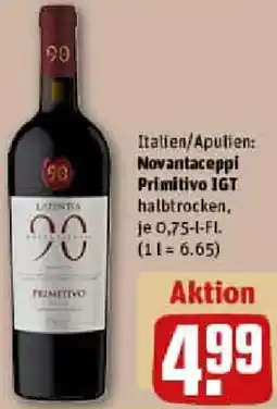 REWE Novantaceppi Primitivo IGT Angebot