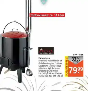 Marktkauf Activa Mastercook Eintopfofen Angebot