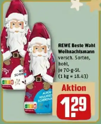 REWE REWE Beste Wahl Weihnachtsmann Angebot