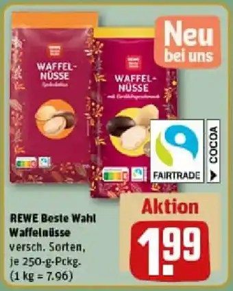 REWE REWE Beste Wahl Waffelnüsse Angebot