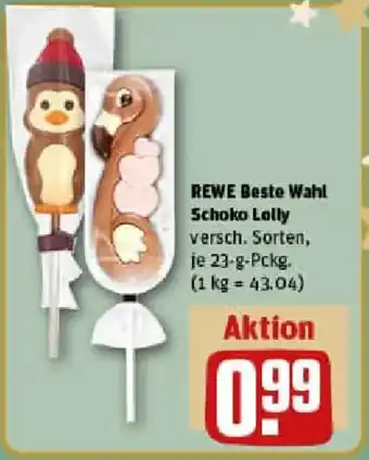 REWE REWE Beste Wahl Schoko Lolly Angebot