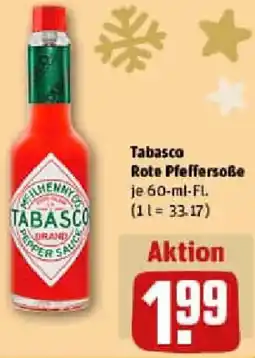 REWE Tabasco Rote Pfeffersoße Angebot