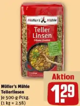 REWE Müller's Mühle Tellerlinsen Angebot
