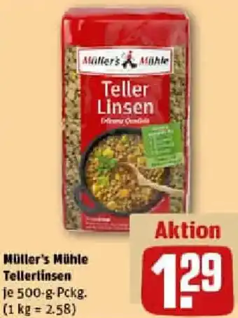 REWE Müller's Mühle Tellerlinsen Angebot