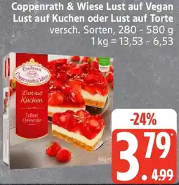 Edeka Coppenrath & Wiese Lust auf Vegan Lust auf Kuchen oder Lust auf Torte Angebot