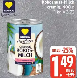 Edeka EDEKA Herzstücke Kokosnuss-Milch cremig Angebot