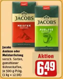 REWE Jacobs Auslese oder Meisterröstung Angebot