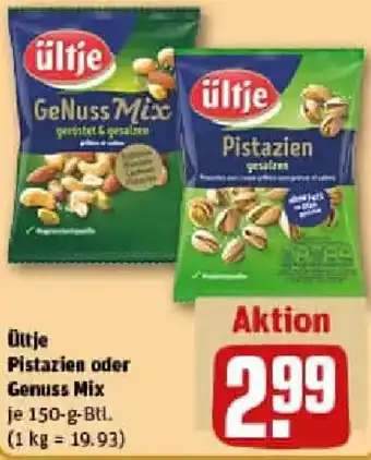 REWE Ültje Pistazien oder Genuss Mix Angebot