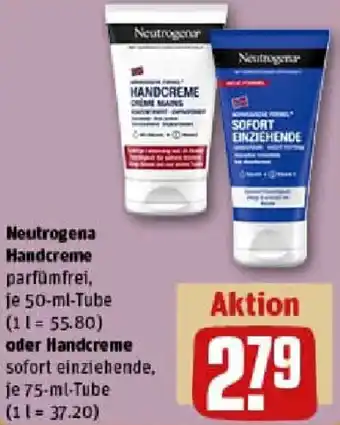 REWE Neutrogena Handcreme oder Handcreme Angebot