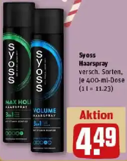 REWE Syoss Haarspray Angebot
