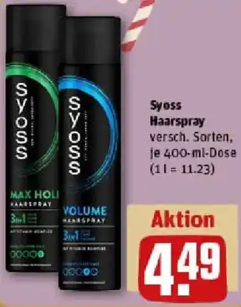 REWE Syoss Haarspray Angebot