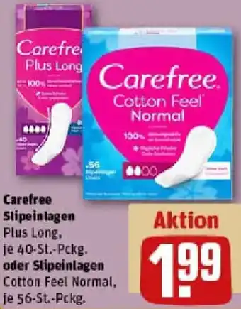 REWE Carefree Slipeinlagen oder Slipeinlagen Angebot