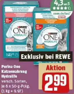 REWE Purina One Katzennahrung Hydralife Angebot