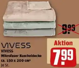 REWE VIVESS Mikrofaser Kuscheldecke Angebot