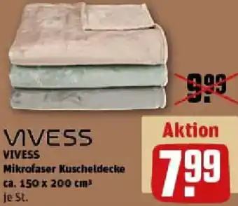 REWE VIVESS Mikrofaser Kuscheldecke Angebot
