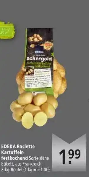 Marktkauf Edeka Raclette Kartoffeln Festkochend Angebot