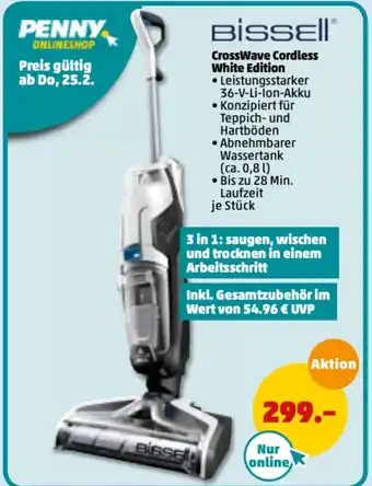 PENNY Bissell CrossWave Cordless White Edition Angebot