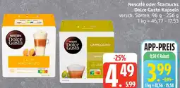 Edeka Nescafé oder Starbucks Dolce Gusto Kapseln Angebot