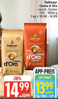 Edeka Dallmayr Crema d'Oro Angebot