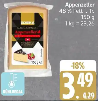 Edeka EDEKA GENUSSMOMENTE Appenzeller Angebot